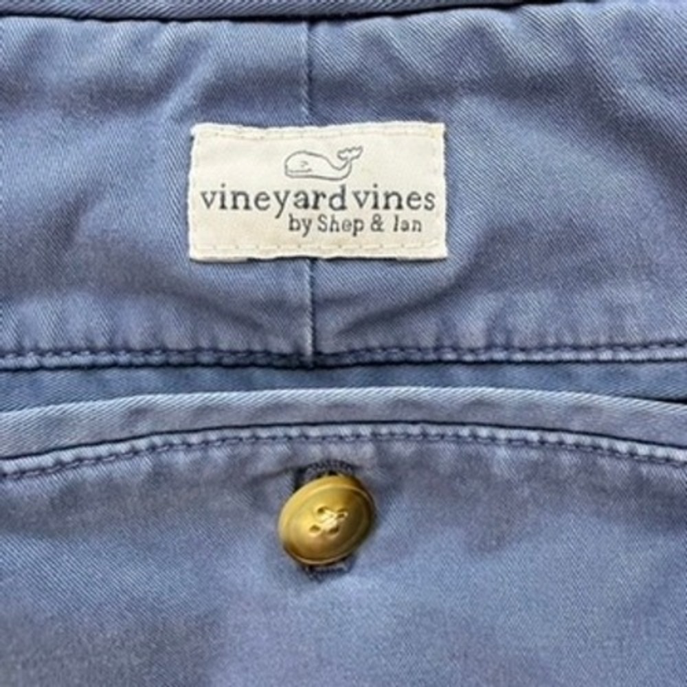 Vineyard Vines Shorts Mens 30 Blue Chino USA Flag Whale Embroidered Preppy - Picture 11 of 12